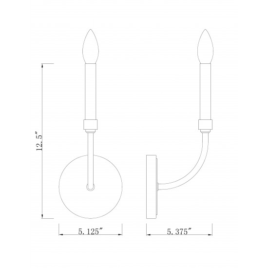 Z-Lite 1 Light Wall Sconce