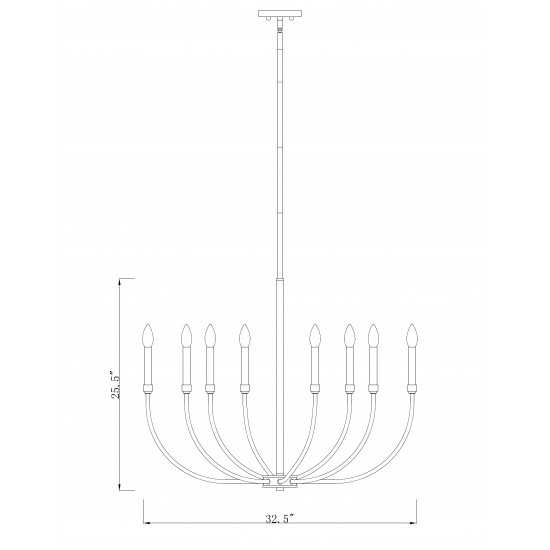 Z-Lite 8 Light Chandelier