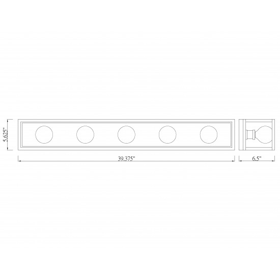 Z-Lite 5 Light Vanity