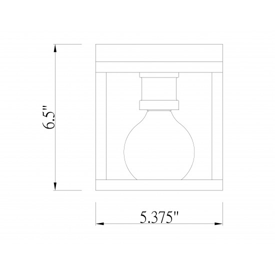 Z-Lite 1 Light Flush Mount