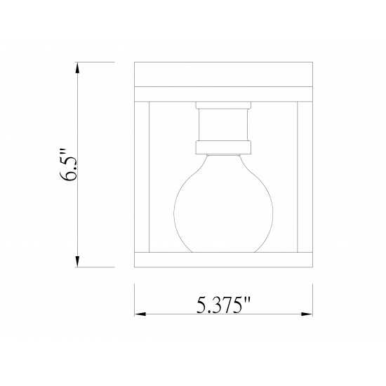 Z-Lite 1 Light Flush Mount