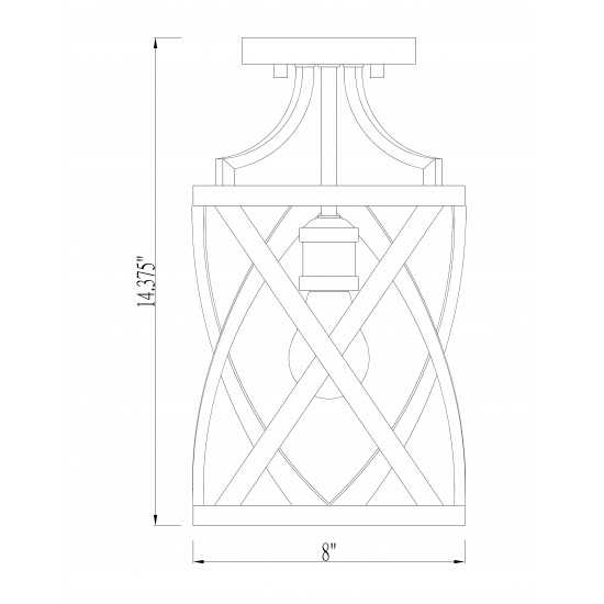 Z-Lite 1 Light Flush Mount