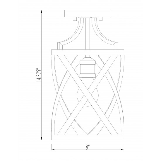 Z-Lite 1 Light Flush Mount