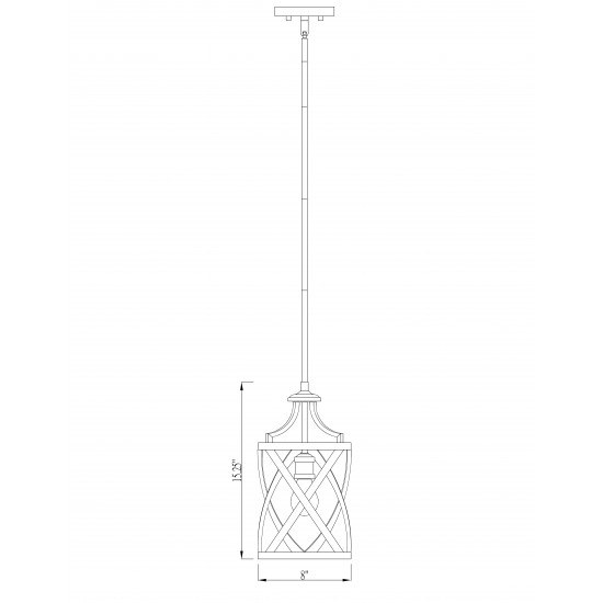 Z-Lite 1 Light Mini Pendant