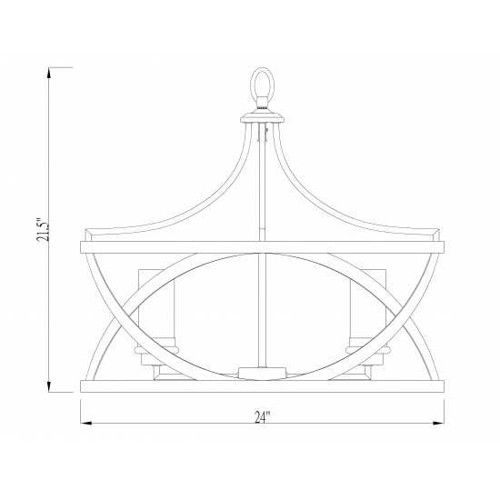 Z-Lite 6 Light Pendant