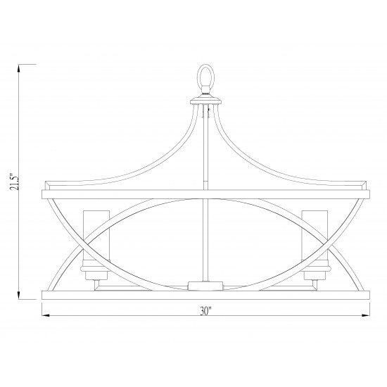 Z-Lite 8 Light Pendant