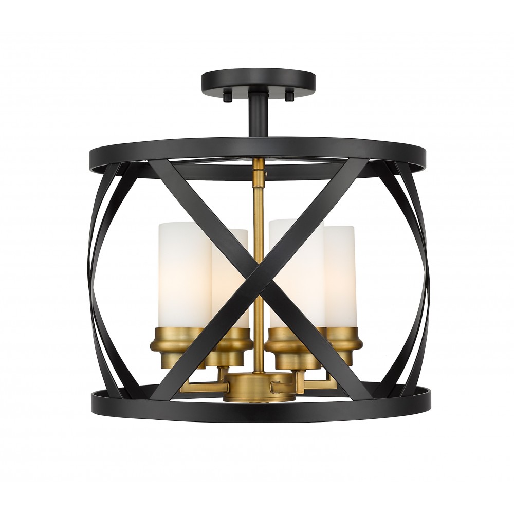 Z-Lite 4 Light Semi Flush Mount Z-Lite 4 Light Semi Flush Mount