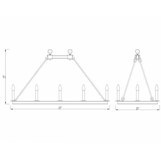 Z-Lite 12 Light Island/Billiard