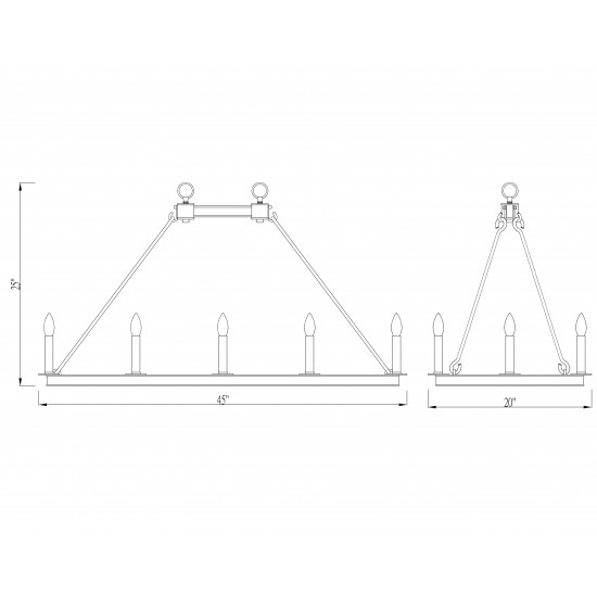 Z-Lite 12 Light Island/Billiard
