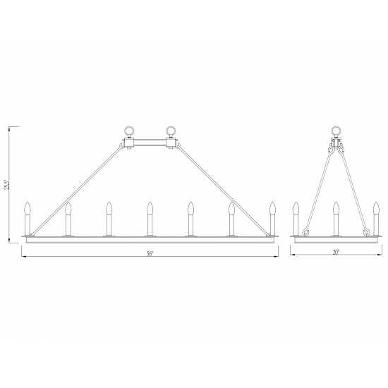 Z-Lite 16 Light Island/Billiard