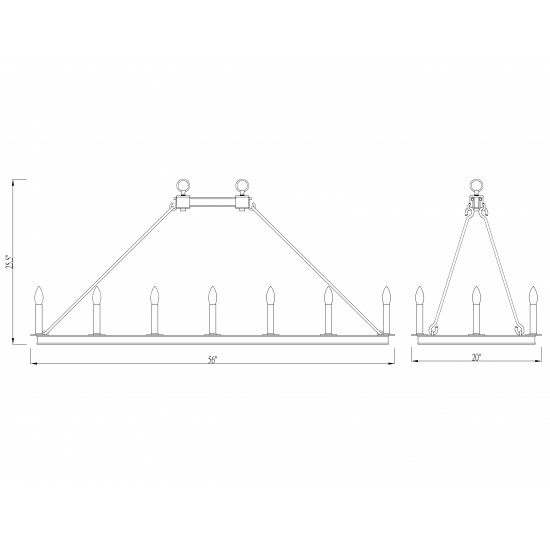 Z-Lite 16 Light Island/Billiard
