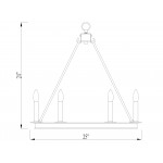 Z-Lite 6 Light Chandelier