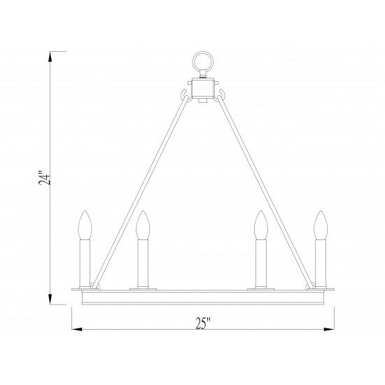 Z-Lite 6 Light Chandelier