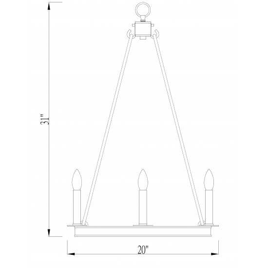 Z-Lite 8 Light Chandelier