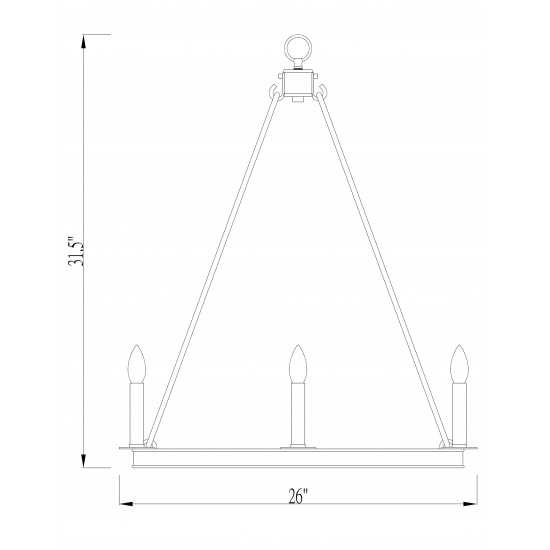 Z-Lite 8 Light Chandelier