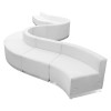 Melrose White LeatherSoft Reception Configuration, 10 Pieces