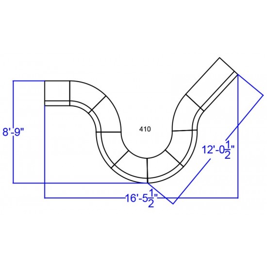 Black LeatherSoft Reception Configuration, 9 Pieces