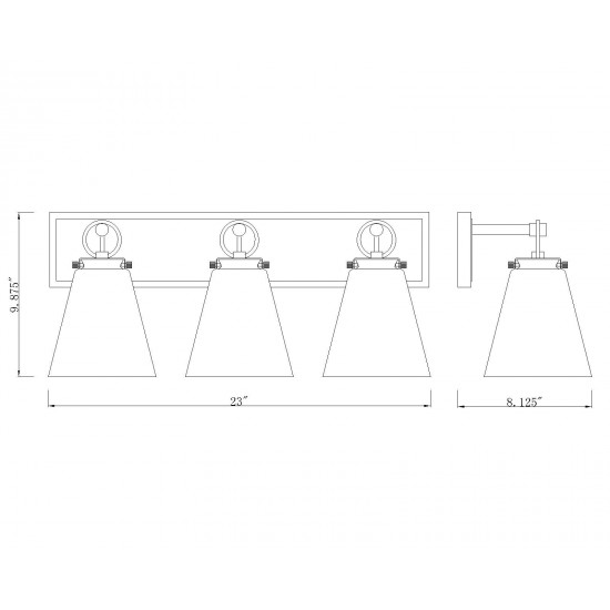 Z-Lite 3 Light Vanity