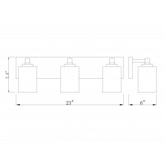 Z-Lite 3 Light Vanity