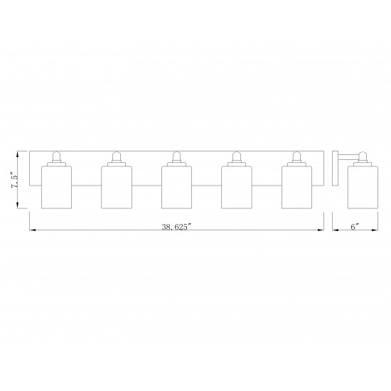 Z-Lite 5 Light Vanity