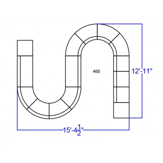 Black LeatherSoft Reception Configuration, 15 Pieces