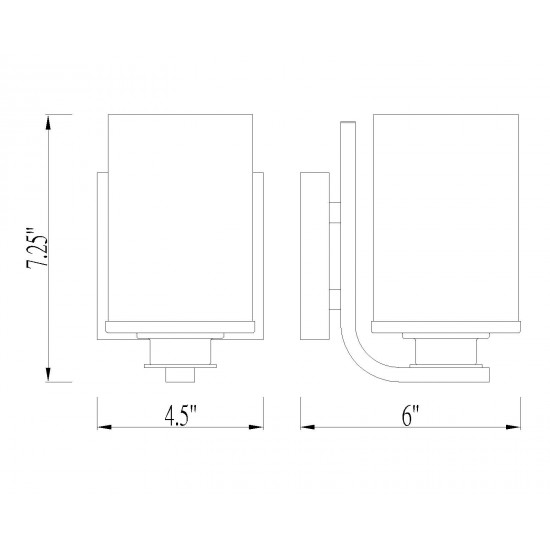 Z-Lite 1 Light Wall Sconce