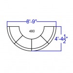 Black LeatherSoft Reception Configuration, 4 Pieces