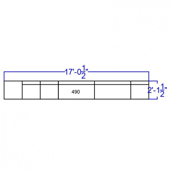 Black LeatherSoft Reception Configuration, 6 Pieces