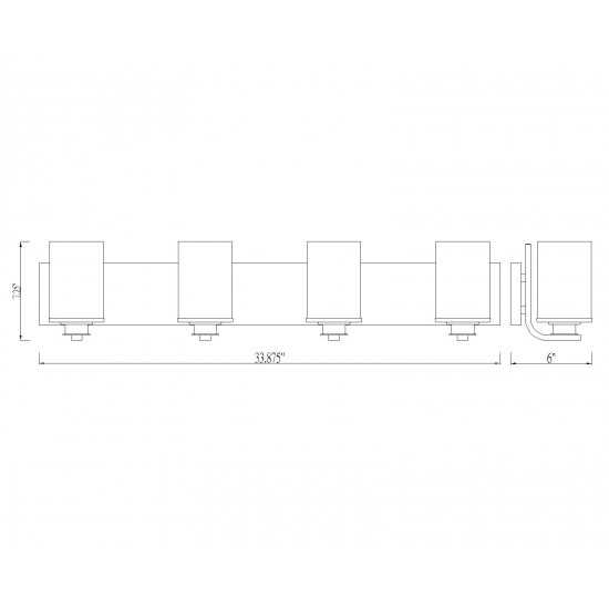 Z-Lite 4 Light Vanity