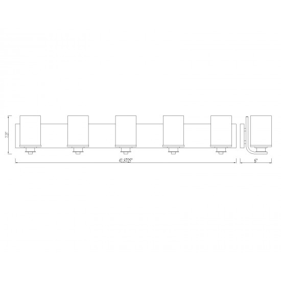 Z-Lite 5 Light Vanity