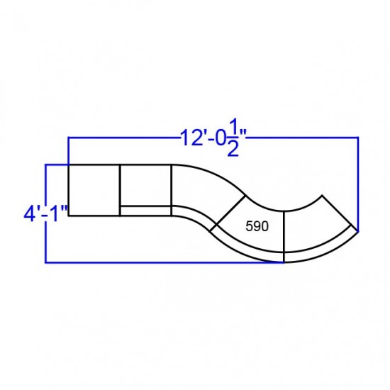 Melrose White LeatherSoft Reception Configuration, 5 Pieces