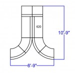 Black LeatherSoft Reception Configuration, 8 Pieces