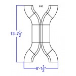 Melrose White LeatherSoft Reception Configuration, 10 Pieces