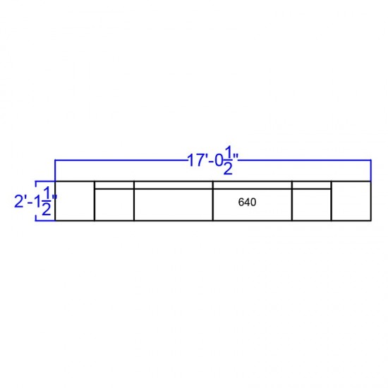 Black LeatherSoft Reception Configuration, 6 Pieces