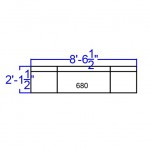 Black LeatherSoft Reception Configuration, 3 Pieces