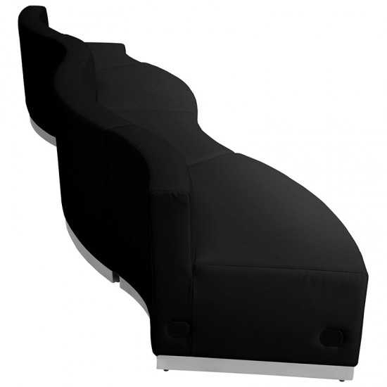 Black LeatherSoft Reception Configuration, 4 Pieces