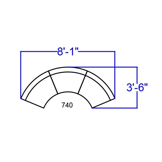 Black LeatherSoft Reception Configuration, 3 Pieces