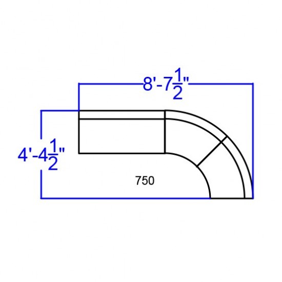 Black LeatherSoft Reception Configuration, 3 Pieces