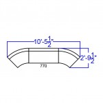 Melrose White LeatherSoft Reception Configuration, 3 Pieces