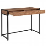 Cumberland Collection Computer Desk in Rustic Wood Grain Finish