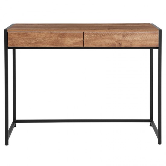 Cumberland Collection Computer Desk in Rustic Wood Grain Finish