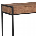 Cumberland Collection Computer Desk in Rustic Wood Grain Finish