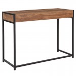 Cumberland Collection Computer Desk in Rustic Wood Grain Finish