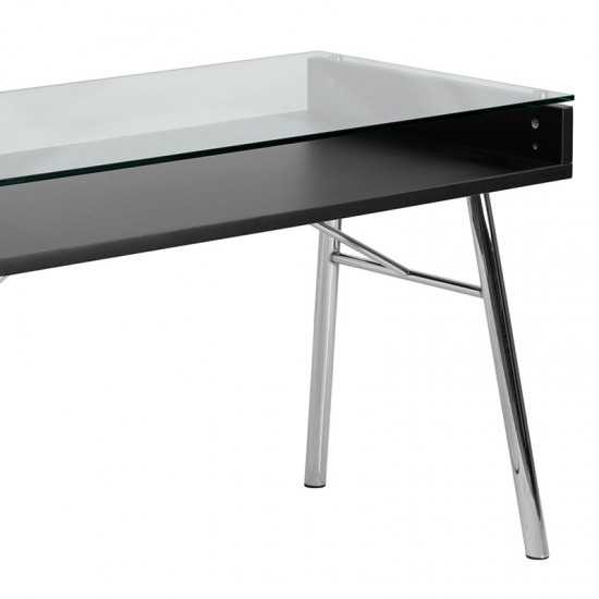 Brettford Desk with Tempered Glass Top