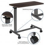 Adjustable Overbed Table with Wheels for Home and Hospital