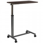 Adjustable Overbed Table with Wheels for Home and Hospital