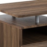 Rustic Walnut Desk with Three Drawer Pedestal and Pull-Out Keyboard Tray