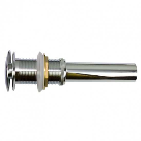 1 Hole CUPC Approved Lead Free Brass Faucet Set In Chrome Color - Drain Incl.