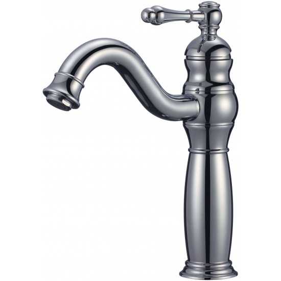 1 Hole CUPC Approved Lead Free Brass Faucet Set In Chrome Color - Overflow Drain Incl.