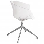 Clear Acrylic Contemporary Reception Chair